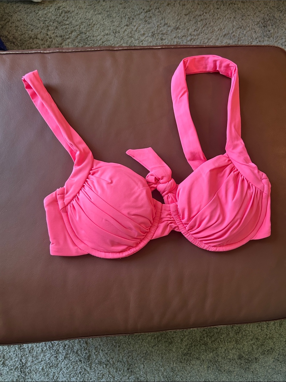 BECCA Hot Pink Underwire Bikini Top